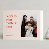 "Candid" - Holiday Cards in Peppermint by Annie Clark - Folded Card