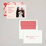 "Candid" - Holiday Cards in Peppermint by Annie Clark - Assembled