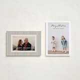 "Vintage Joy" - Holiday Cards in Onyx by Benita Crandall - Photo Orientation Options