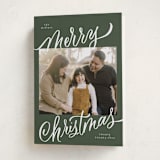 "Merry Christmas" - Holiday Cards in Spruce by Elsa Duncan - Folded Card