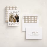 "Merry Christmas" - Holiday Cards in Golden by Elsa Duncan - Assembled