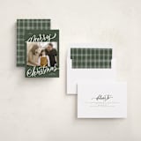 "Merry Christmas" - Holiday Cards in Spruce by Elsa Duncan - Assembled