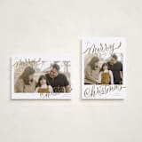 "Merry Christmas" - Holiday Cards in Golden by Elsa Duncan - Photo Orientation Options