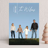 "Modern Edge" - Holiday Cards in Snow by Owl and Toad - Front