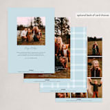 "Modern Edge" - Holiday Cards in Snow by Owl and Toad - Back of Card Options