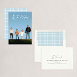 "Modern Edge" - Holiday Cards in Snow by Owl and Toad - Assembled