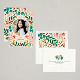 "Drawn Foliage" - Holiday Cards in Buttercream by Genna Blackburn - Assembled