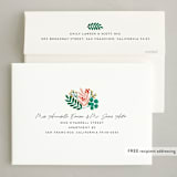 "Drawn Foliage" - Holiday Cards in Buttercream by Genna Blackburn - FREE Recipient Addressing