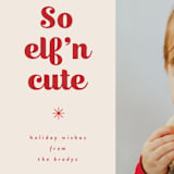 "Elfn Cute" - Holiday Cards in Santa by Corinne Malesic - Detail