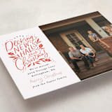 "Decking New Halls" - Holiday Cards in Holly Berry by Alethea and Ruth - Detail