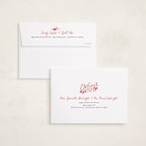 "Decking New Halls" - Holiday Cards in Holly Berry by Alethea and Ruth - FREE Recipient Addressing