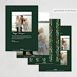 "merry little trio" - Holiday Cards in Pine by Paper Raven Co. - Back of Card Options