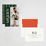 "merry little trio" - Holiday Cards in Pine by Paper Raven Co. - Assembled