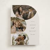 "Round Overlap" - Holiday Cards in Pine by Brianne Larsen - Front