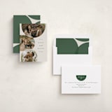 "Round Overlap" - Holiday Cards in Pine by Brianne Larsen - Assembled