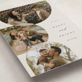 "Round Overlap" - Holiday Cards in Pine by Brianne Larsen - Detail