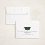 "Round Overlap" - Holiday Cards in Pine by Brianne Larsen - FREE Recipient Addressing