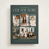 "We Moved" - Holiday Cards in Evergreen by Angela Garrick - Front