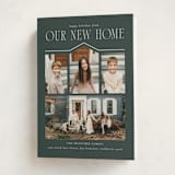 "We Moved" - Holiday Cards in Evergreen by Angela Garrick - Folded Card