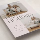 "Happy Overlay" - Holiday Cards in Linen by Kelly Schmidt - Detail