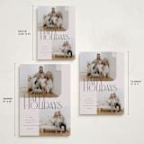 "Happy Overlay" - Holiday Cards in Linen by Kelly Schmidt - Formats Available