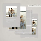 "Simple Duo" - Holiday Cards in Linen by Nicole Walsh - Back of Card