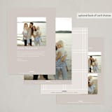 "Simple Duo" - Holiday Cards in Khaki by Nicole Walsh - Back of Card