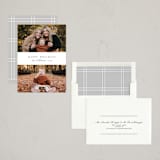"Simple Duo" - Holiday Cards in Linen by Nicole Walsh - Assembled
