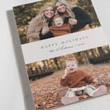 "Simple Duo" - Holiday Cards in Khaki by Nicole Walsh - Detail