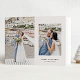 "Two Tone" - Holiday Cards in Cream by Ani Somi - Folded Card