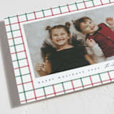 "Christmas Plaid" - Holiday Cards in Holly Berry by Erica Krystek - Detail