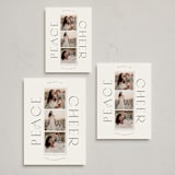 "All Around" - Holiday Cards in Coal by Susan Zinader - Formats Available