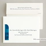 "Retro Plaid" - Holiday Cards in Lake by Katie Zimpel - FREE Recipient Addressing