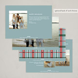 "Moving Truck" - Holiday Cards in Mist by Everett Paper Goods - Back of Card Options