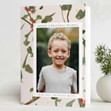 "Berry Christmas" - Holiday Cards in Cranberry by Lindsay Megahed - Folded Card