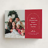 "Address Arch" - Holiday Cards in Cardinal by Owl and Toad - Folded Card