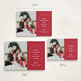 "Address Arch" - Holiday Cards in Cardinal by Owl and Toad - Formats Available