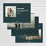 "Our Pack to Yours" - Holiday Cards in Blue Spruce by Brooke Chandler - Back of Card Options