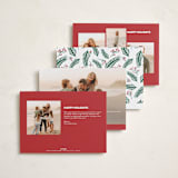 "Unfiltered Joy" - Holiday Cards in Pomegranate by Erica Krystek - Back of Card Options