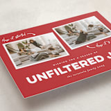 "Unfiltered Joy" - Holiday Cards in Pomegranate by Erica Krystek - Detail