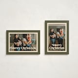 "Posted" - Holiday Cards in Pine by Robert and Stella - Photo Orientation Options