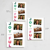 "A Rainbow of Joy" - Holiday Cards in Gumdrop by Little Print Design - Formats Available