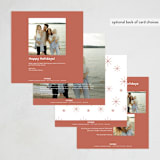 "Minimalist Merry & Bright" - Holiday Cards in Umber by Mackenzie Clarken - Back of Card