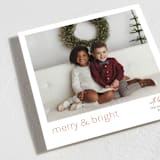 "Minimalist Merry & Bright" - Holiday Cards in Umber by Mackenzie Clarken - Detail