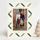 "Lattice" - Holiday Cards in Evergreen by Olivia Kanaley Inman - Front