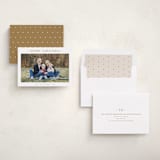 "Dotted" - Holiday Cards in Caramel by Carolyn MacLaren - Assembled