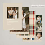 "Sweet Corner Script" - Holiday Cards in Flannel by Heather Cairl - Back of Card Options