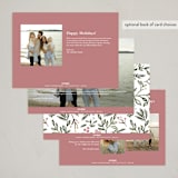 "Botanical Frame" - Holiday Cards in Blush by Angel Walker - Back of Card