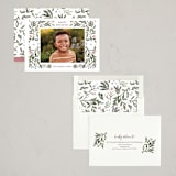 "Botanical Frame" - Holiday Cards in Blush by Angel Walker - Assembled