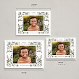 "Botanical Frame" - Holiday Cards in Blush by Angel Walker - Formats Available